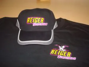 Cap Reiger suspension geel paars logo