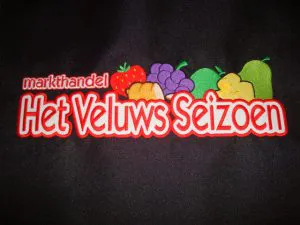 Kleurrijk ruglogo Veluws seizoen